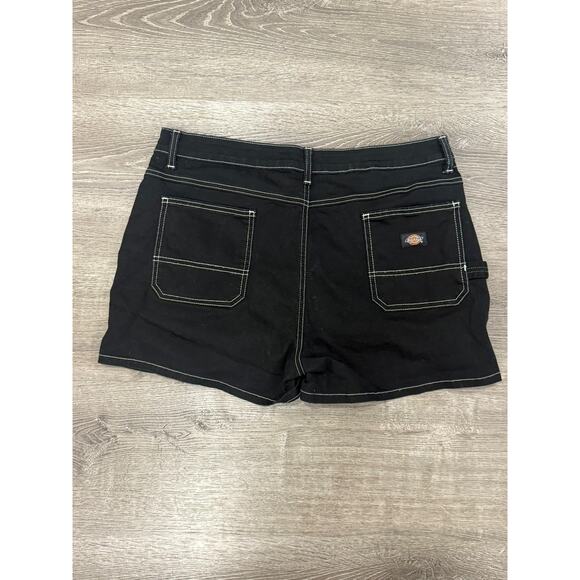 Dickies Shorts Women’s Size 34 Black Carpenter Hammer Loop Cargo Cotton NWOT - Picture 2 of 5